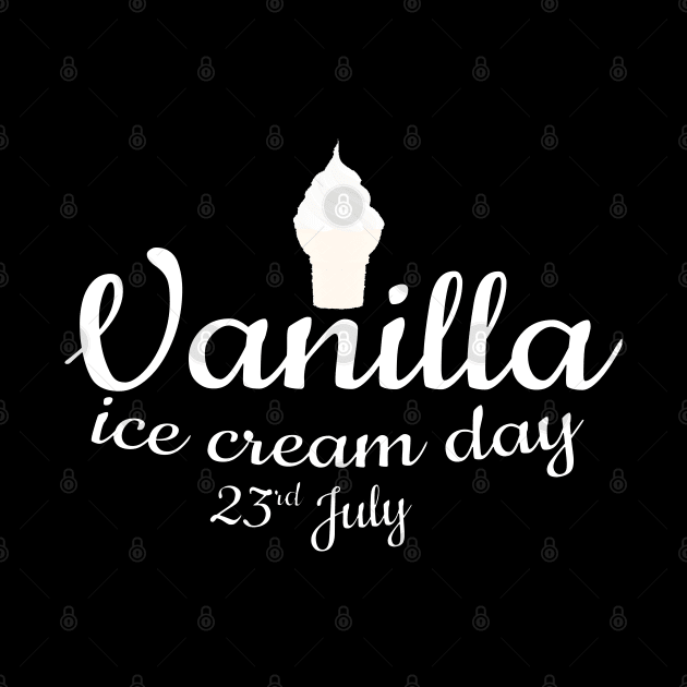 Vanilla ice cream day 23 July by Mako Design 