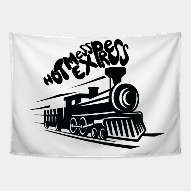 Hot Mess Express Tapestry by kellyoconnell