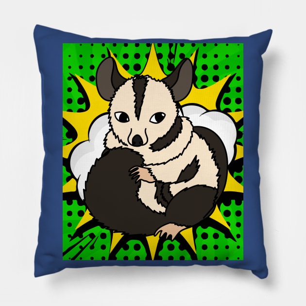 Possum Australia Raccoon Possum Pillow by flofin