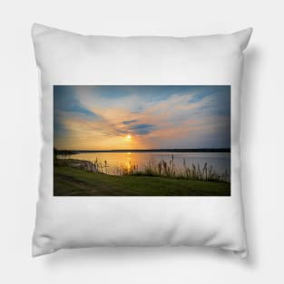 Sunrise at the Lake by Debra Martz Pillow