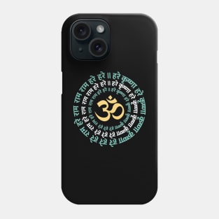 Hare Krishna Aum Om Mantra Symbol Chanting Hinduism Phone Case