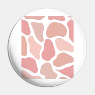 Neutral Stones  Abstract shapes WormTtoned Pattern Pin