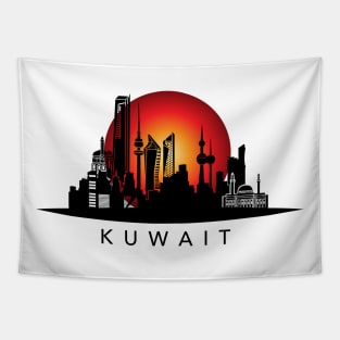 Kuwait Skyline Tapestry
