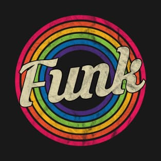 Funk - Retro Rainbow Faded-Style T-Shirt