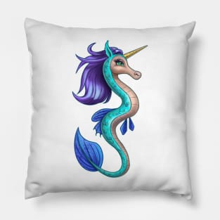 Seahorse Unicorn Pillow