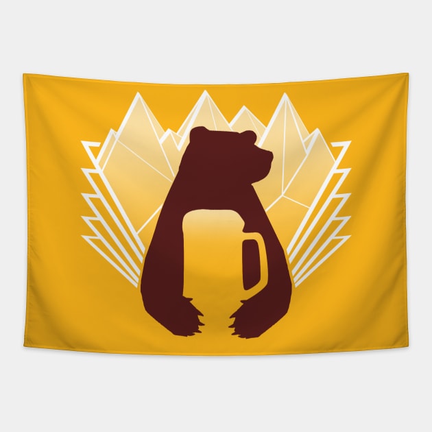 Bear beer Tapestry by noreu