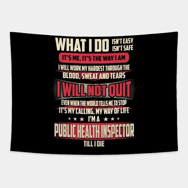 Public Health Inspector What i Do Tapestry by Rento