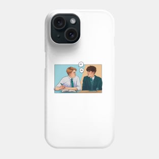 Nick and Charlie - heartstopper hi drawing Phone Case