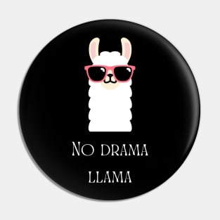 No Drama Llama Pin