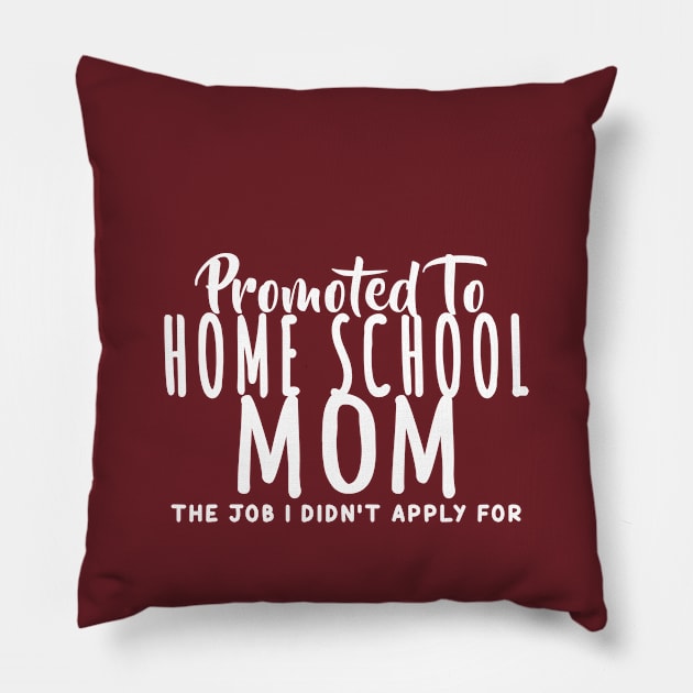 home school mom quarantine gift Pillow by MoodPalace