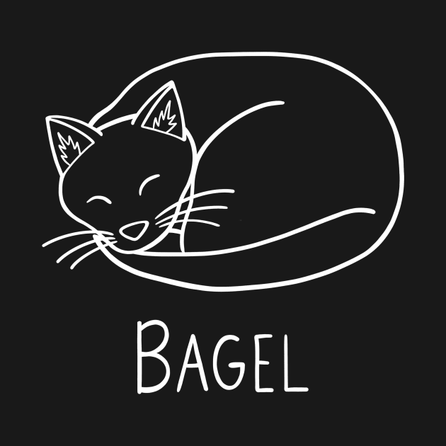 Bagel (white) by carolinewillustration