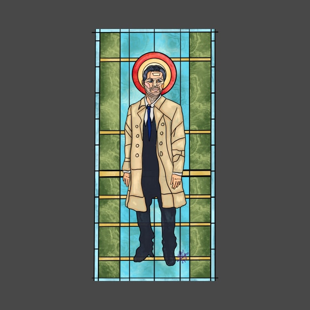 Castiel Stain Glass by Atlas of Strange