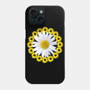 sunflower blossoms with daisy flower daisies bloom Phone Case