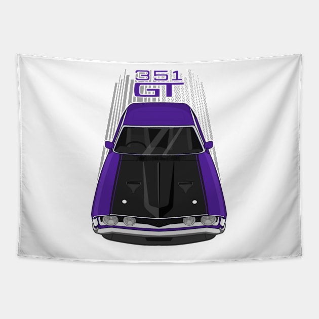 Ford Falcon XA GT 351 - Purple and Black Tapestry by V8social