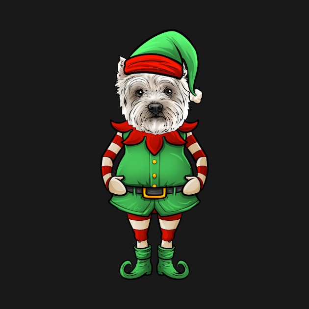 Westie Christmas Elf by whyitsme