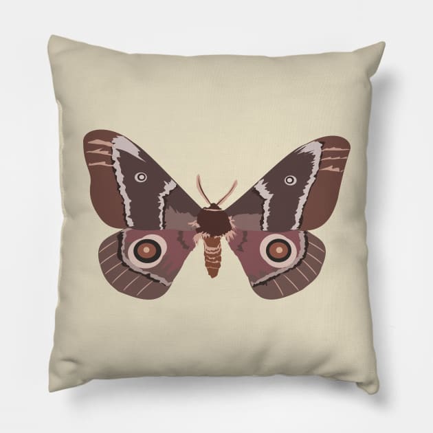 Emperor Moth Pillow by stargatedalek