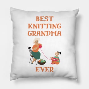 Best Knitting Grandma Ever Pillow