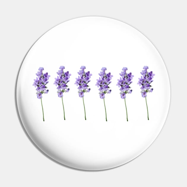 Lavender Sprig Design Pin by Truely Memorable Gifts