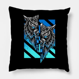 Wolfhead Pillow