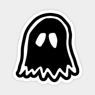 Ghost Doodle White Magnet