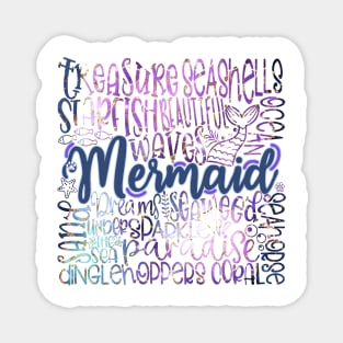 Mermaid tile Magnet