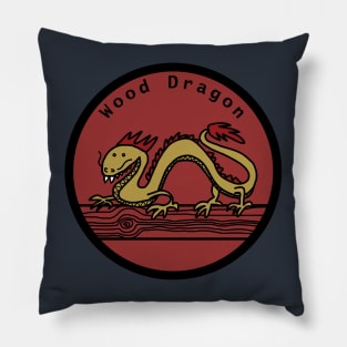 Wood Dragon Year of the Dragon Pillow