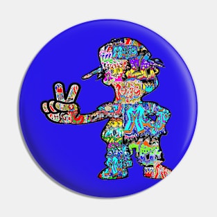 Graffiti Cartoon Peace Art Pin