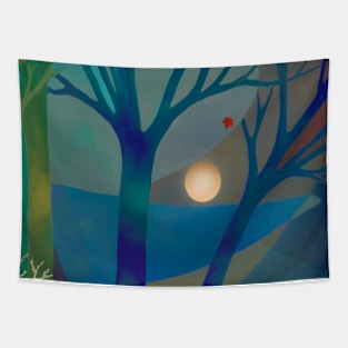 Blue trees Tapestry