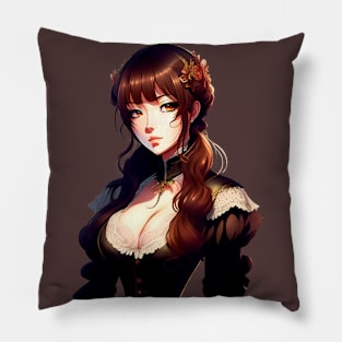 Elegant girl Pillow