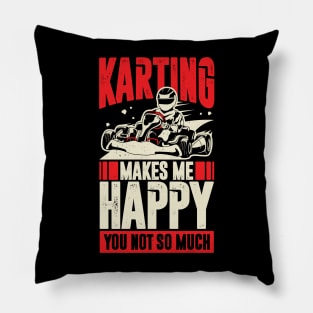 Funny Go Kart Driver Gift Pillow