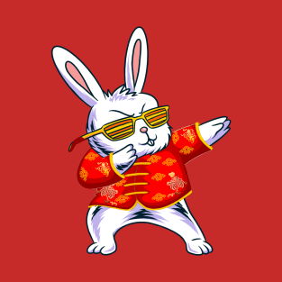 Dabbing Rabbit Year of the Rabbit 2023 Chinese New Year 2023 T-Shirt