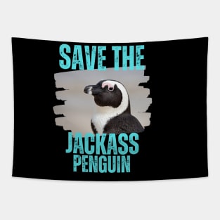 Save the Jackass Penguin Tapestry