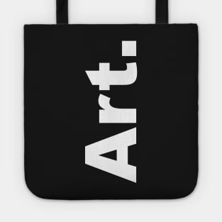 Art (white text) Tote