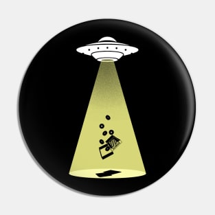 DONUTS ALIEN ABDUCTION UFO Pin