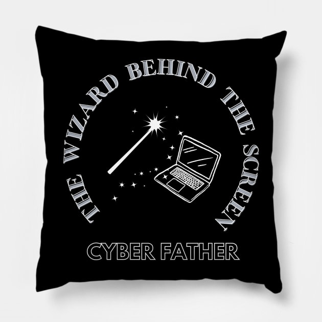 Cyber Father 4 Pillow by CyberFather