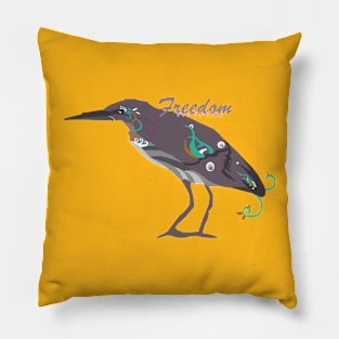 Bird Graphic-T Pillow