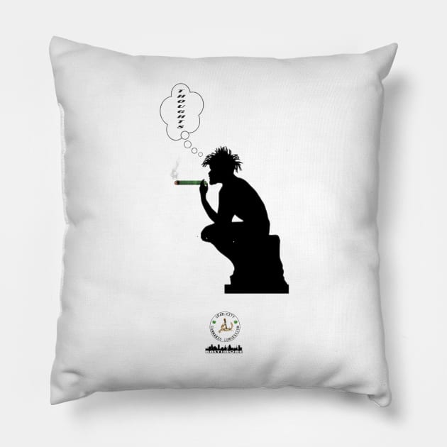 Thoughts Pillow by Crab City Cannabis Concession