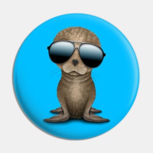 Cute Baby Sea Lion Wearing Sunglasses Pin