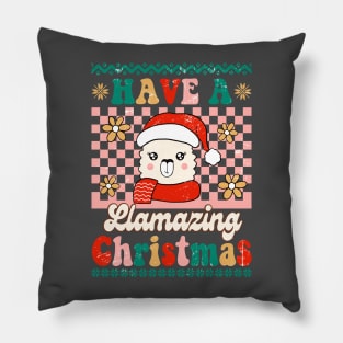 Have a Llamazing Christmas Pillow
