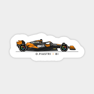 F1  Racing Oscar Piastri Mclaren Fan shirt Magnet