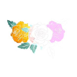 Flower Rose Trio T-Shirt