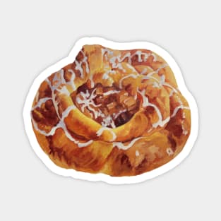 Apple Danish painting (no background) Magnet