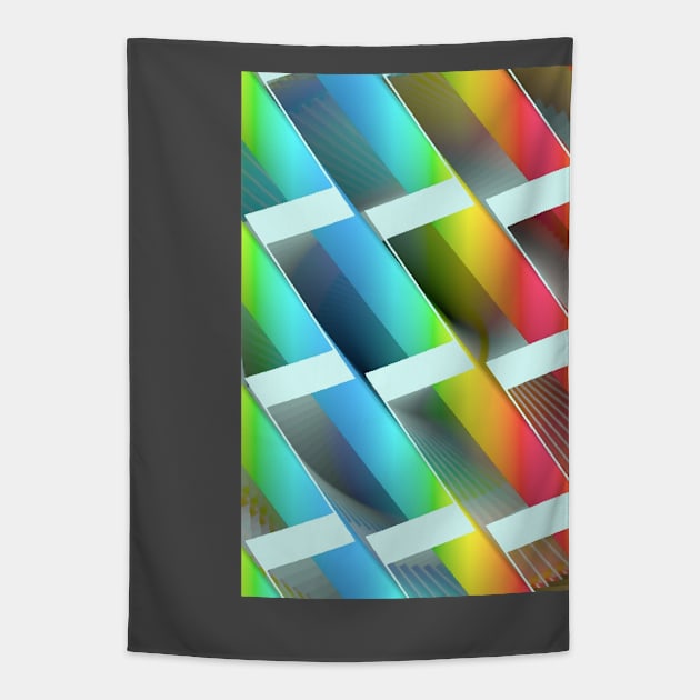 Geometric Futures #3 - Repeat Pattern Modular Synth Art Tapestry by DankFutura