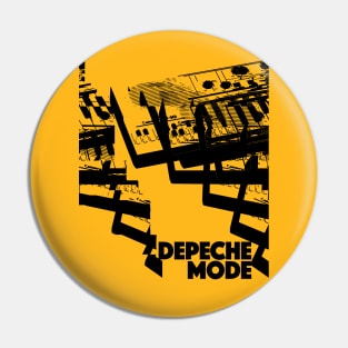 Depeche Mode 80s Original Retro Tribute Artwork Design Pin