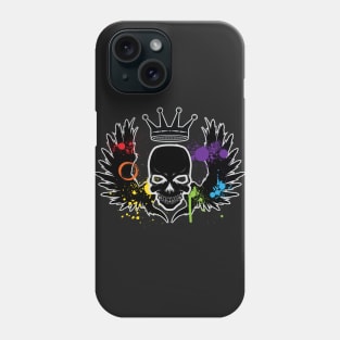 Winged Skull Rainbow LGBT Pride Phone Case