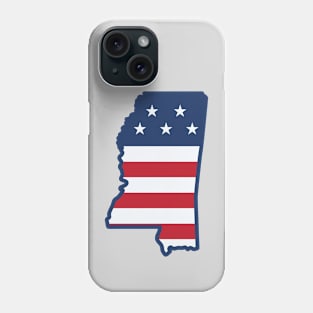 Stars and Stripes Mississippi Phone Case