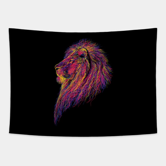 THE IMPRESSIONIST KING Tapestry by ALFBOCREATIVE