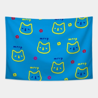 yellows cute cats Tapestry