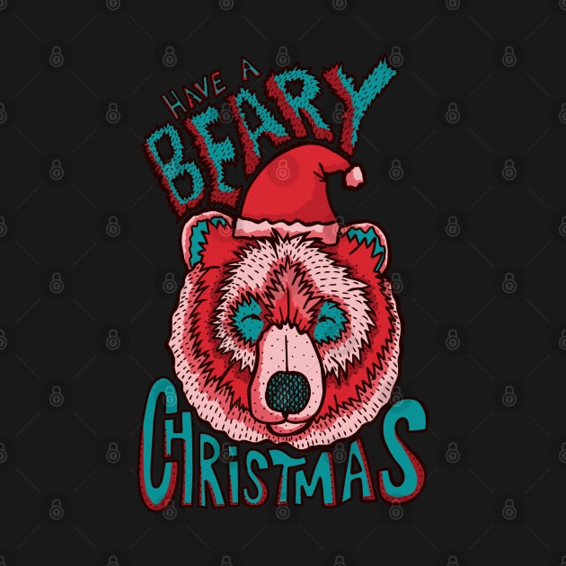 Beary Christmas reds by Swadeillustrations