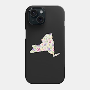 New York Silhouette Florals Phone Case